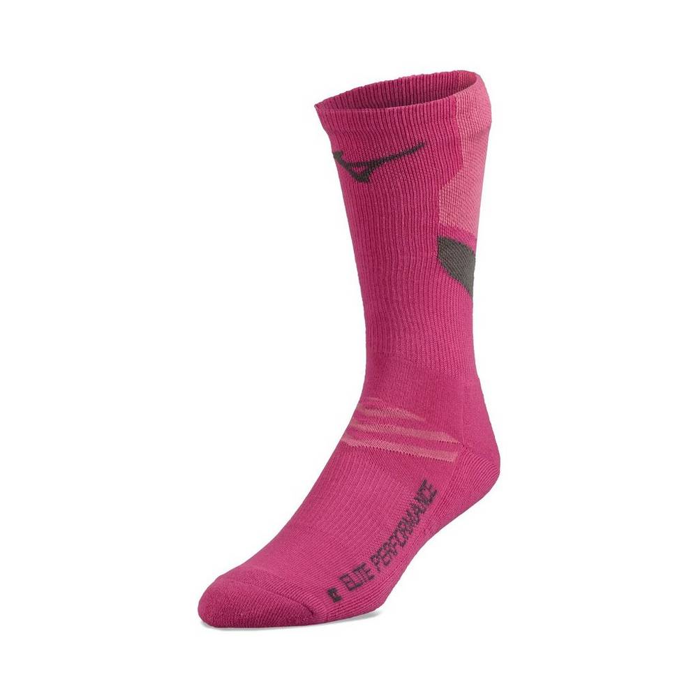 Calcetines Mizuno RUNBIRD® Crew Hombre Rosas Ofertas UIOE-32409